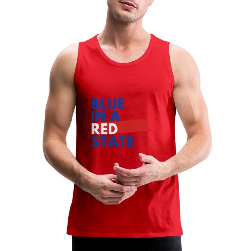 Blue in a red state - Vote Blue - Men's Premium Tank