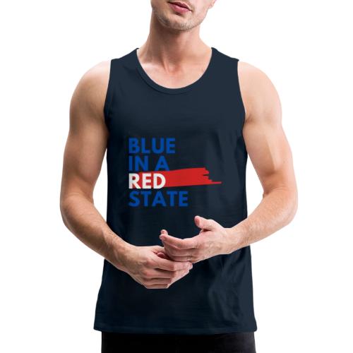 Blue in a red state - Vote Blue - Men's Premium Tank