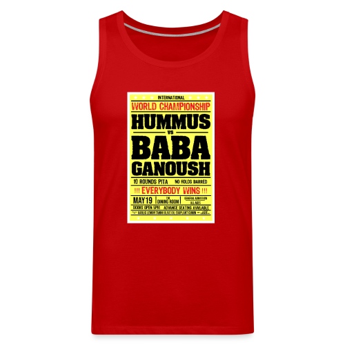 Hummus versus Baba Ganoush - Men's Premium Tank