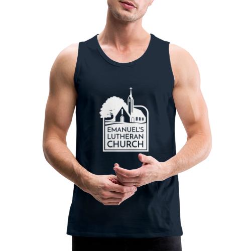 Single Vertical white2 - Men's Premium Tank