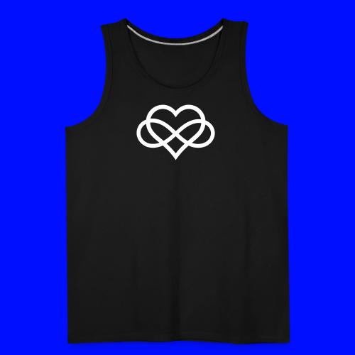 Infinity-Heart (white) - Men's Premium Tank