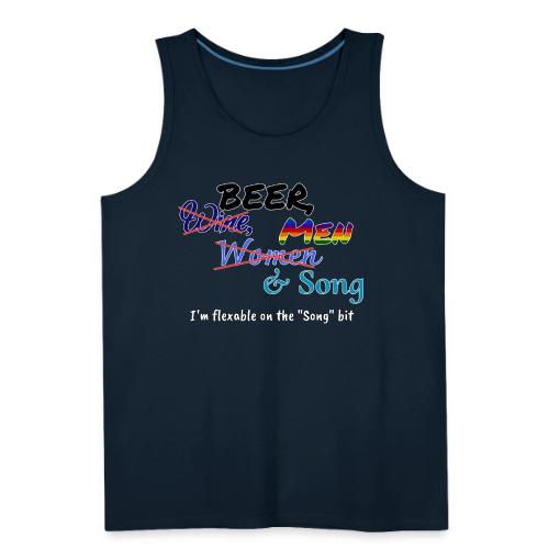 Beer, Men & Song - Men's Premium Tank
