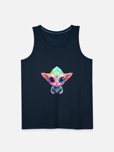 Polygon Alien - Men's Premium Tank - deep navy