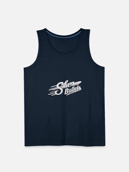 Silver Bullets Softball - Men's Premium Tank - deep navy