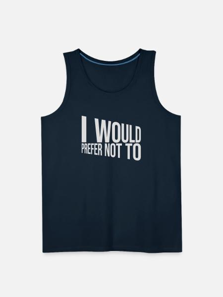 I prefer not to - Men's Premium Tank - deep navy