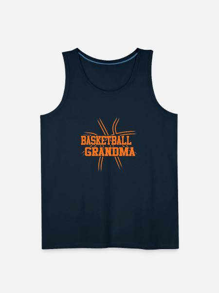 Basketball Grandma T Shirt - Men's Premium Tank - deep navy
