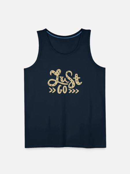 just Go - Men's Premium Tank - deep navy