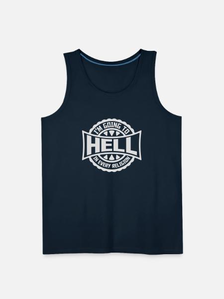 im going to hell - Men's Premium Tank - deep navy