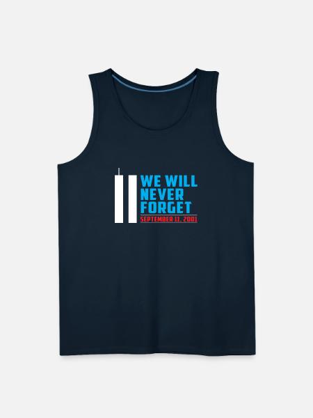 911 Never forget - Men's Premium Tank - deep navy