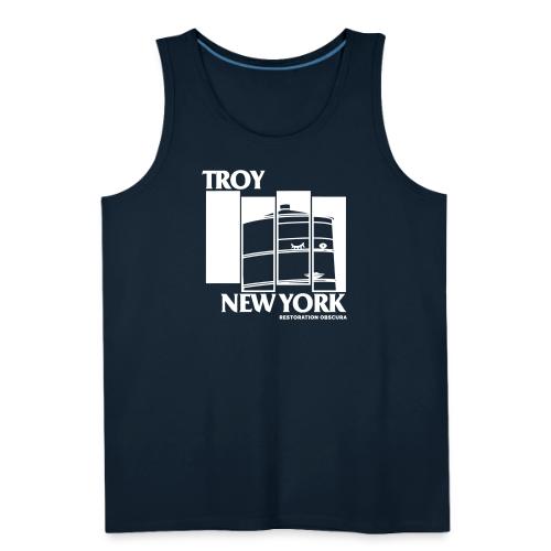 RO Troy, New York Flag Logo - Men's Premium Tank