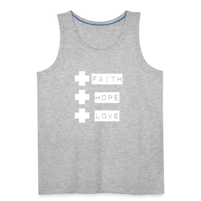 3 crosses , faith hope love