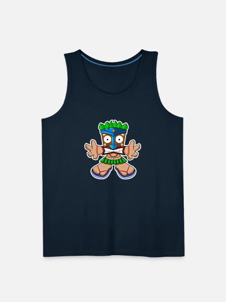 Tiki Surprise - Men's Premium Tank - deep navy