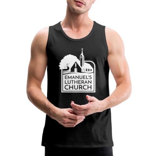 Single Vertical white2 - Men's Premium Tank