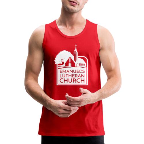 Single Vertical white2 - Men's Premium Tank