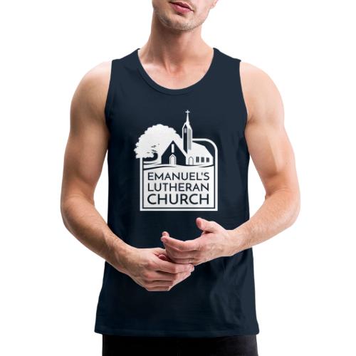 Single Vertical white2 - Men's Premium Tank