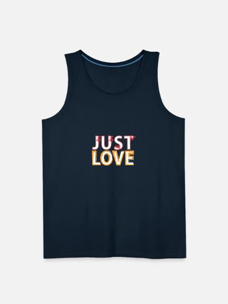 Just Love - Men's Premium Tank - deep navy