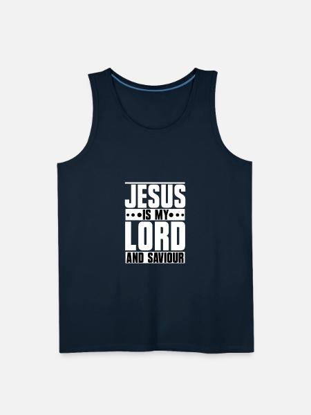Jesus is my Lord and Saviour - Men's Premium Tank - deep navy