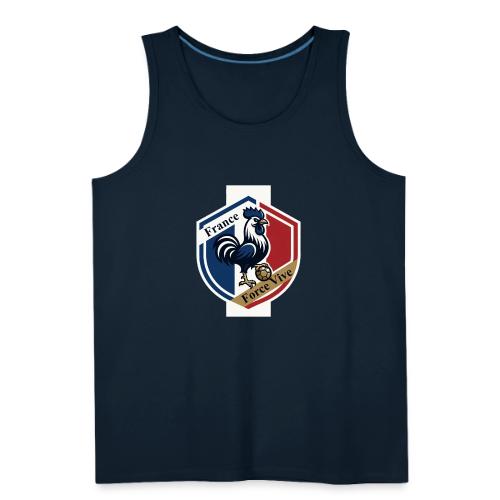 France Rooster T-Shirt, Bleu-Blanc-Rouge gift - Men's Premium Tank