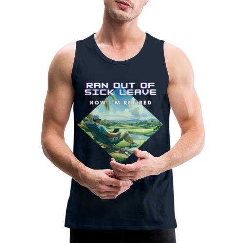 Farewell Office, Hello Greens! - Funny Retirement - Men's Premium Tank