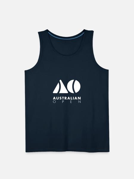 Australian Open Logo - Men's Premium Tank - deep navy