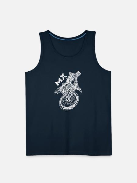 Motocross MX Rider - Men's Premium Tank - deep navy