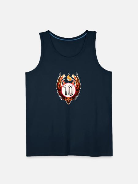 Ten Sports Number - Men's Premium Tank - deep navy