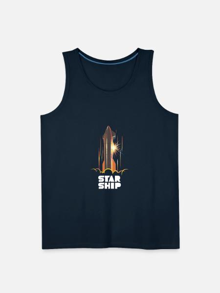 Star Ship Mars - Dark - Men's Premium Tank - deep navy