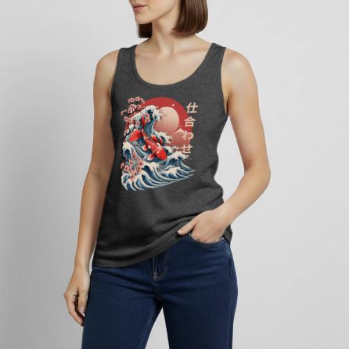 Majestic Koi Fish Ukiyo-e Japanese Design - Women's Premium Tank Top