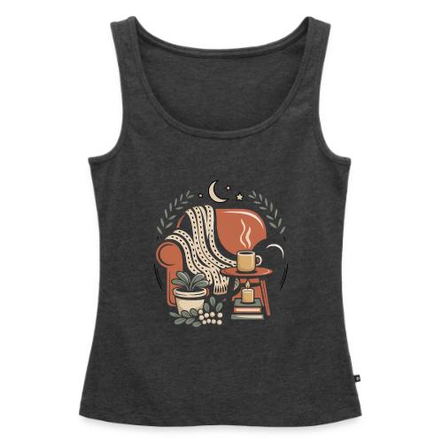 Moonlit Cozy Night Recliner - Women's Premium Tank Top