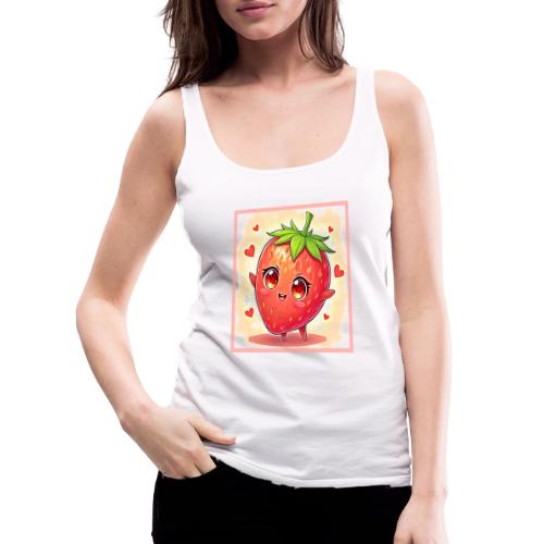 Adorable Sweet Strawberry Bliss - Women's Premium Tank Top