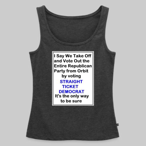 Straight Democrat To Be Sure Portrait - Women's Premium Tank Top