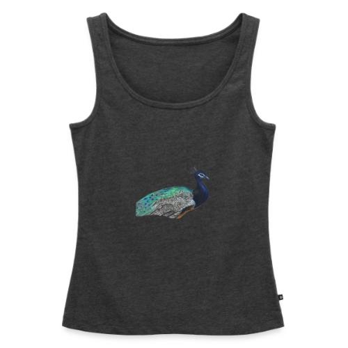 peacock half - Women's Premium Tank Top