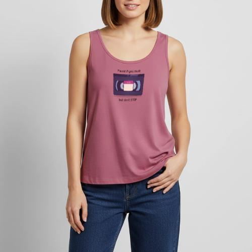 Pause bud don't Stop VHS - Women's Premium Tank Top