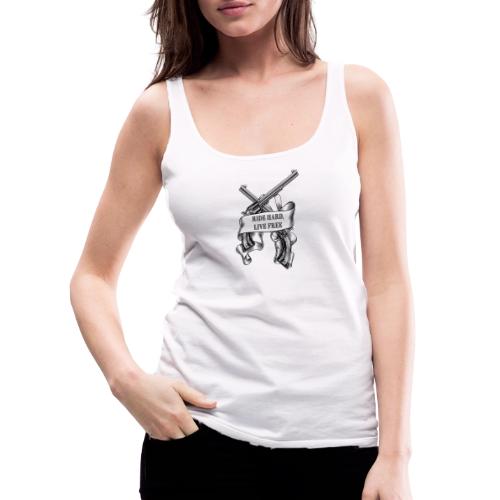 Ride Hard Live Free - Women's Premium Tank Top