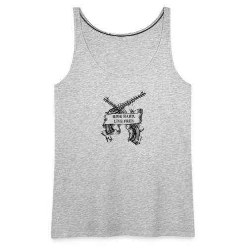 Ride Hard Live Free - Women's Premium Tank Top