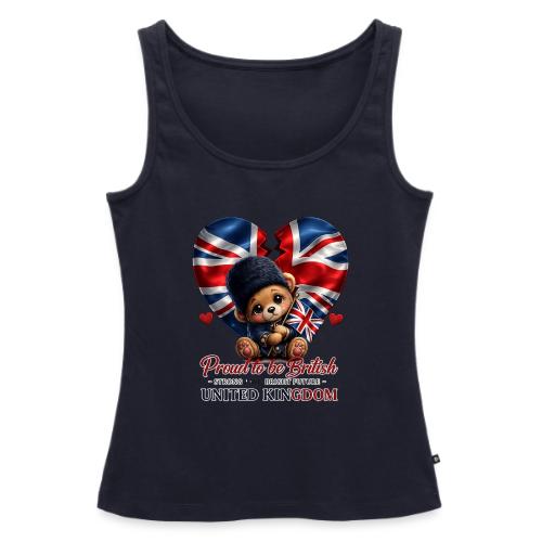 Proud to Be British Teddy Bear UK Patriot Gift - Women's Premium Tank Top