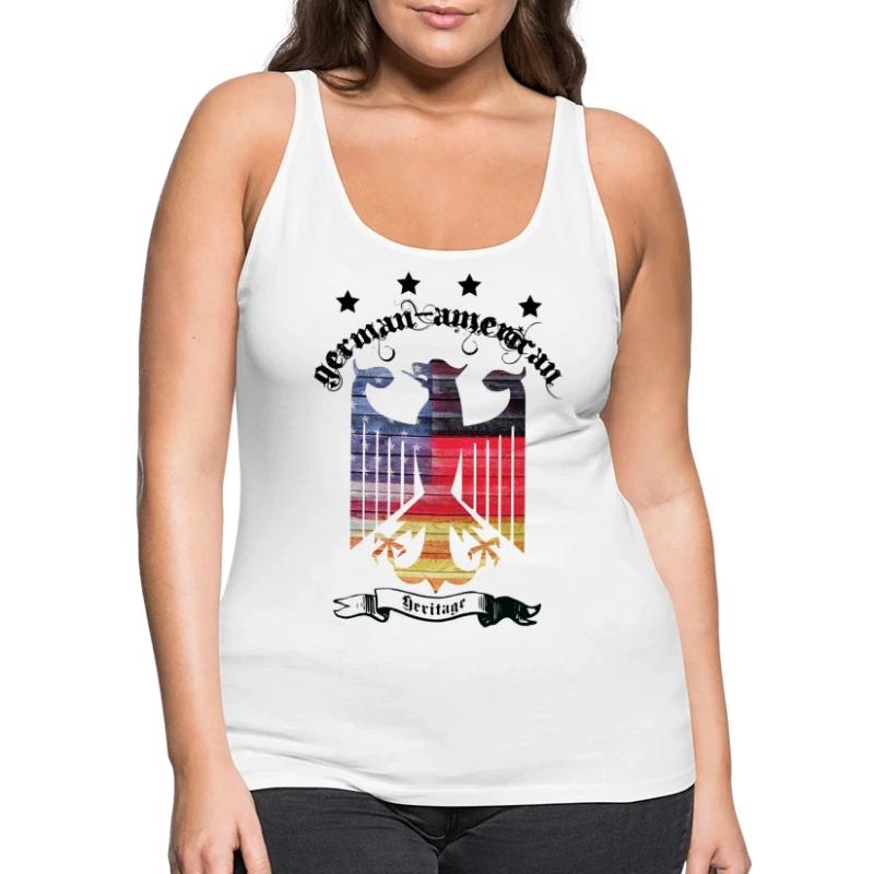 German American Heritage - Women's Premium Tank Top