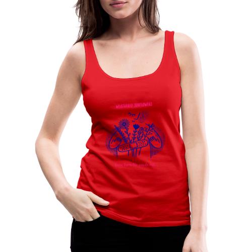 Weathered Sunflowers Grow From The Inside Out - Women's Premium Tank Top