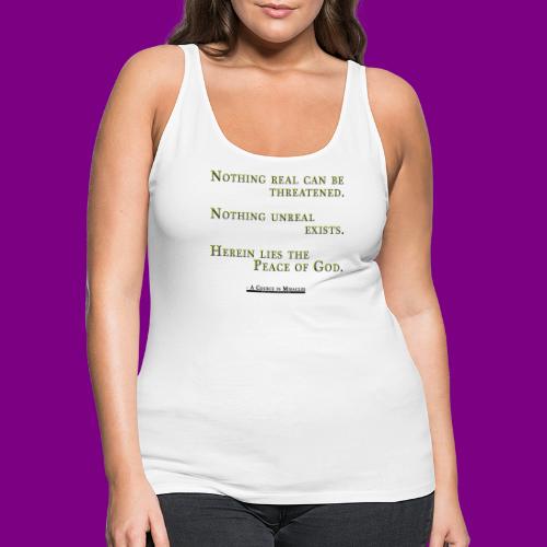 Peace of God - A Course in Miracles - Women's Premium Tank Top