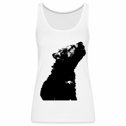 OnePleasure cool cute young wolf puppy gift ideas - Women's Premium Tank Top