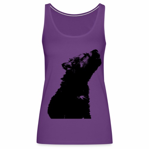 OnePleasure cool cute young wolf puppy gift ideas - Women's Premium Tank Top
