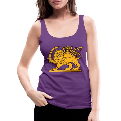 Lion and Sun crown - Women's Premium Tank Top