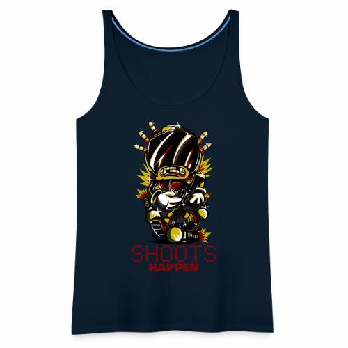 Shoots Happen Battle Royal Shotter Gamer Sayings - Women's Premium Tank Top