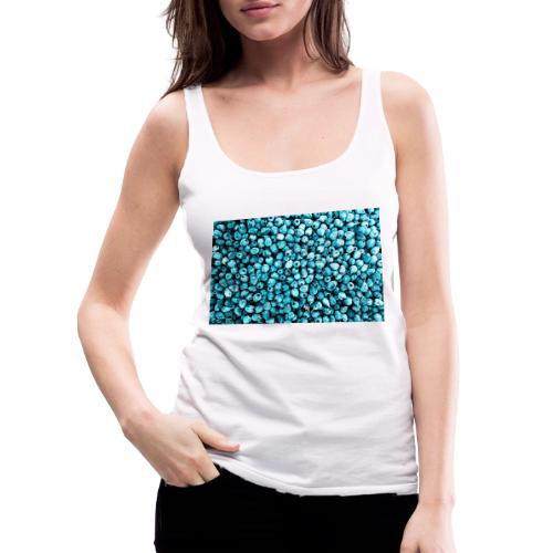 Stack of Blueberry Fruit Cute Photo. Buy Now - Women's Premium Tank Top
