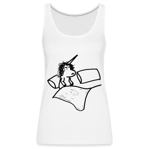 Waking up unicorn - Women's Premium Tank Top