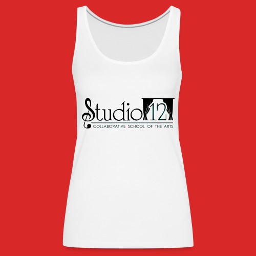 Studio 12 Black & White Logo - Women's Premium Tank Top