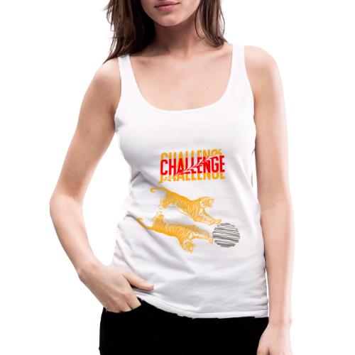 Double tiger fashion, jungle feline animals. - Women's Premium Tank Top