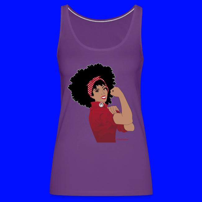 GlobalCouture WeCanDoIt RED Girl RGB png