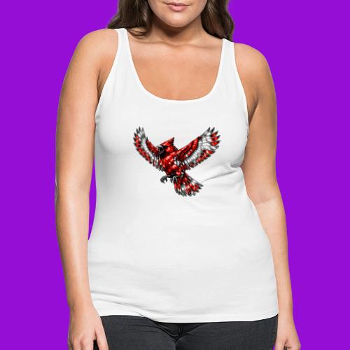 Cardinal in Flight - Women's Premium Tank Top