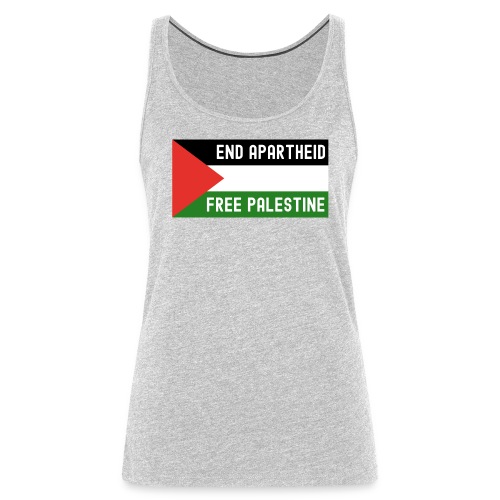 End Apartheid Free Palestine, Flag of Palestine - Women's Premium Tank Top